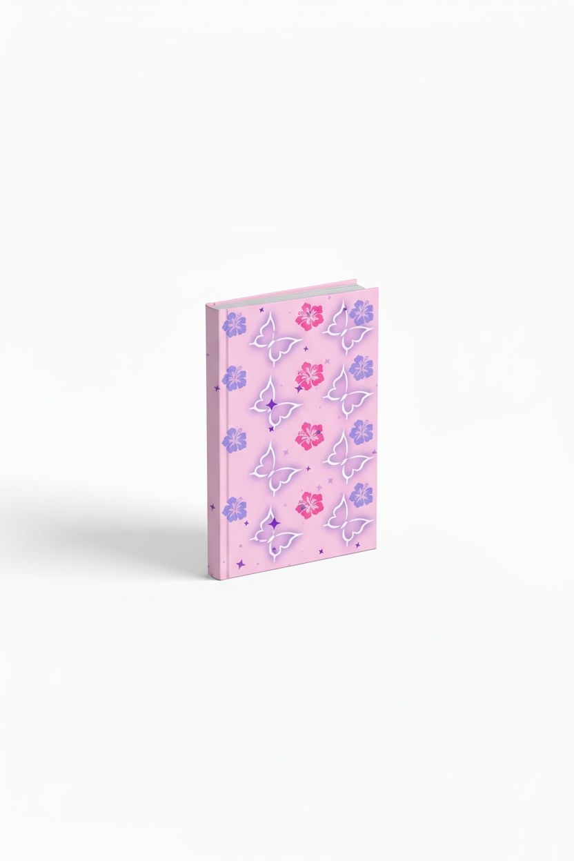 Pretty flower design journal