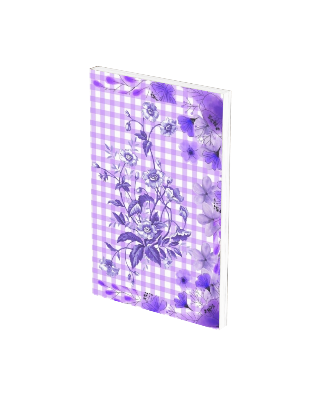 Purple design writing journal 6x9 120 pages